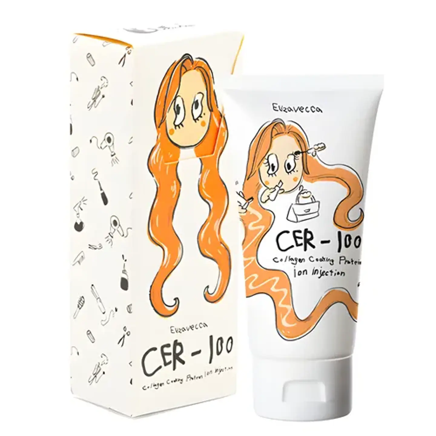 Cer-100 Collagen Coating Protein Ion Injection (Elizavecca)- 50ml Tratamiento para cabello con proteínas 2