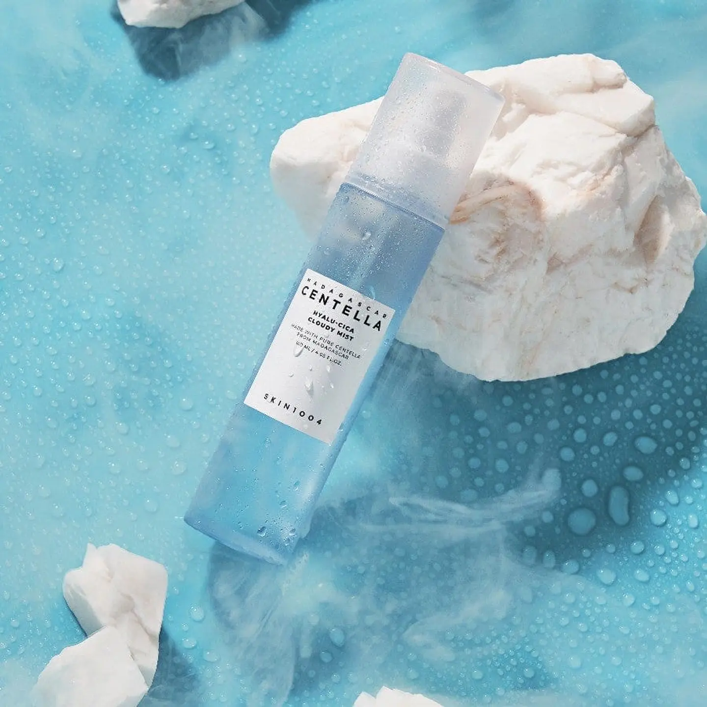 Madagascar Centella Hyalu-Cica Cloudy Mist (SKIN1004) -120ml Bruma facial calmante e hidratante 4