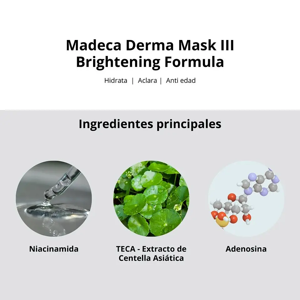 Madeca Derma Mask III Brightening Formula (Centellian24) - Mascarilla hidratante 5