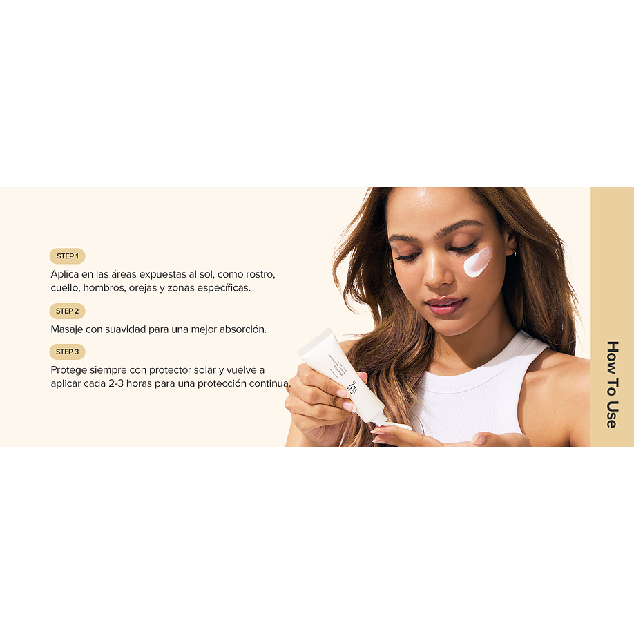 Relief Sun Rice + Probiotics SPF50+ PA++++ (Beauty of Joseon) -50ml Protector solar aclarante con arroz y probióticos 15