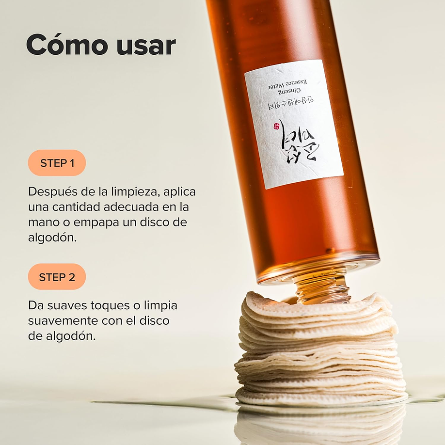 Ginseng Essence Water (Beauty of Joseon) - 150ml Tónico nutritivo,  aclarante, anti edad  6