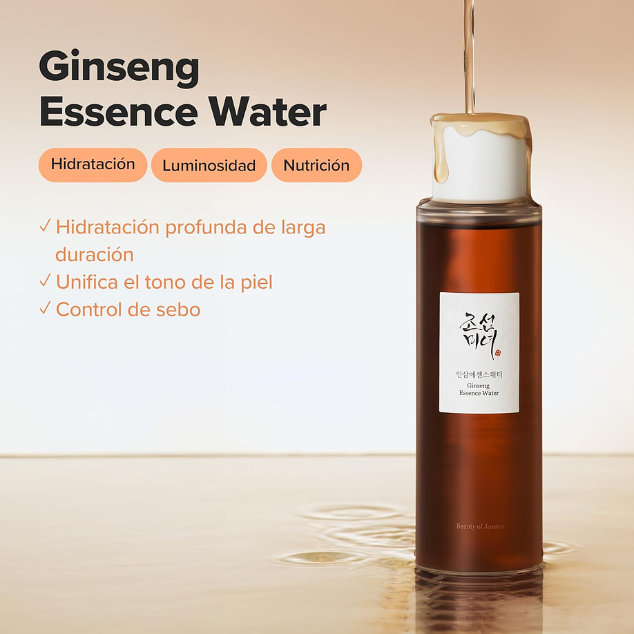 Ginseng Essence Water (Beauty of Joseon) - 150ml Tónico nutritivo,  aclarante, anti edad  2