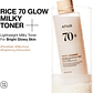 Rice Milky Toner (Anua) - 250ml Tónico de leche iluminador - Miniatura 3