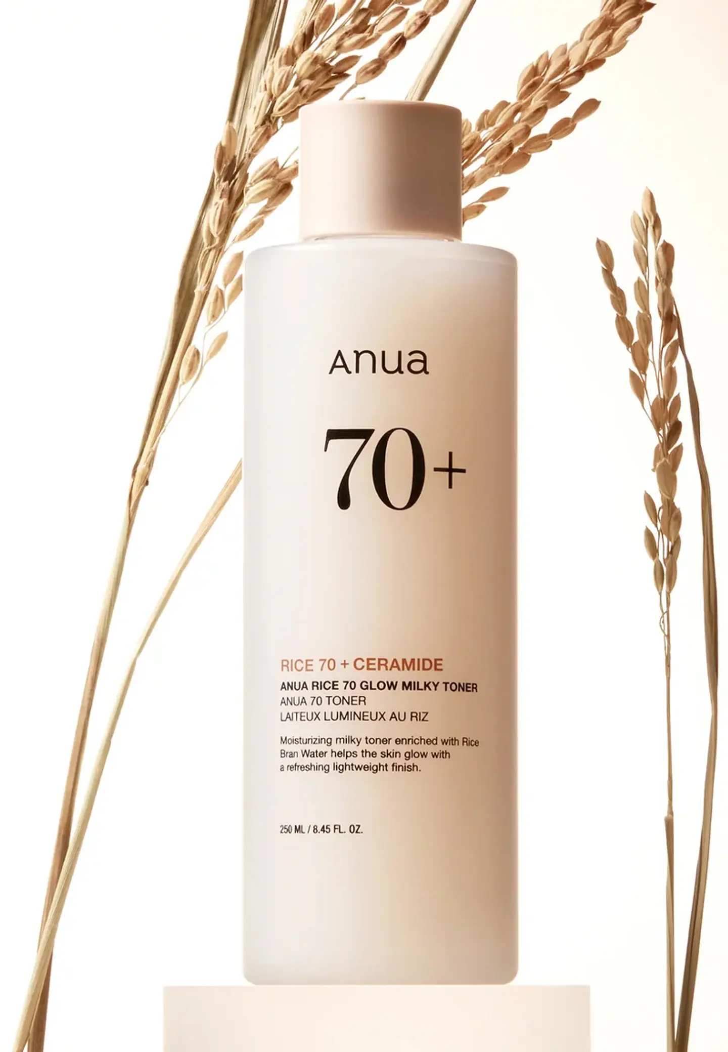 Rice 70 Glow Milky Toner (Anua) - 250ml Tónico de leche iluminador 5