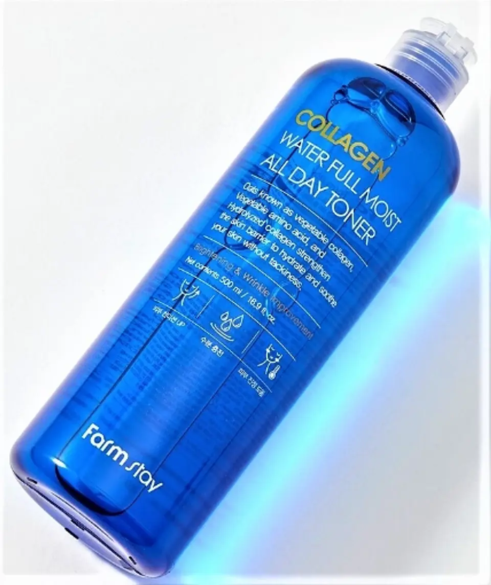 Collagen Water Full Moist All Day Toner (Farm Stay) -200ml Tónico de Colágeno, ácido hialurónico y niacinamida 7