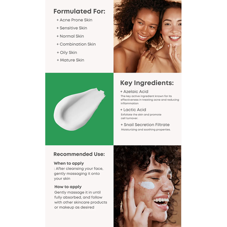 A Control Azelaic Acid Cream (Nineless) - 50ml Crema para pieles problemáticas o con acné 7