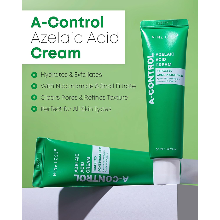 A Control Azelaic Acid Cream (Nineless) - 50ml Crema para pieles problemáticas o con acné 8