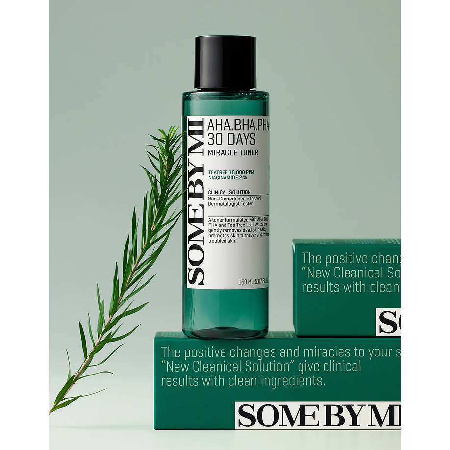 AHA BHA PHA 30 Days Miracle Toner (Some By Mi) - 150ml Tónico para pieles con problemas 6