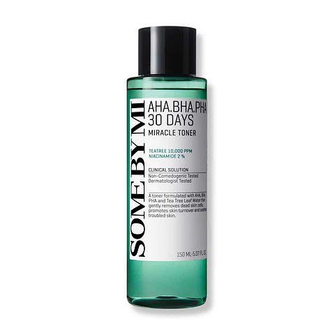 AHA BHA PHA 30 Days Miracle Toner (Some By Mi) - 150ml Tónico para pieles con problemas