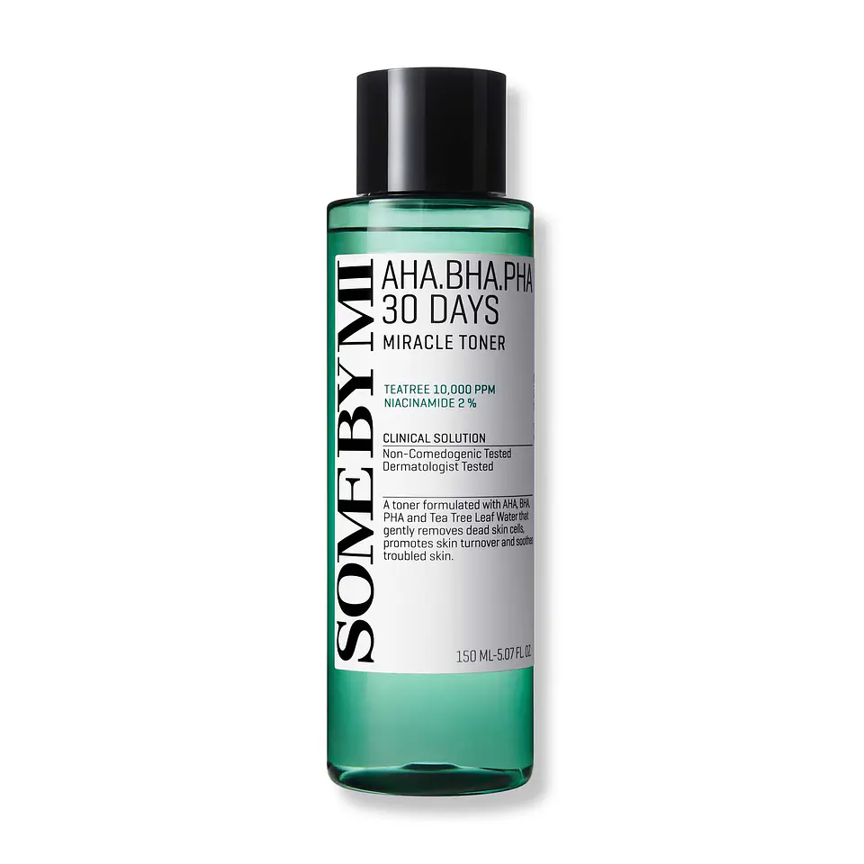 AHA BHA PHA 30 Days Miracle Toner (Some By Mi) - 150ml Tónico para pieles con problemas 1