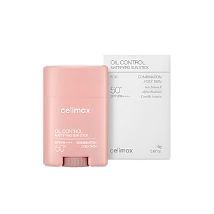 Oil Control Mattifying Sun Stick (Celimax) - 19g - Protector solar en barra matificador 