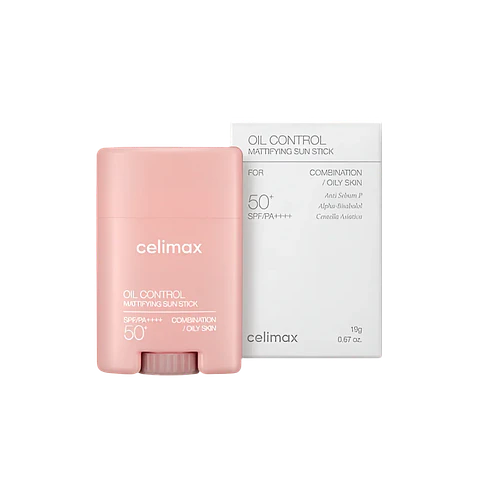 Oil Control Mattifying Sun Stick (Celimax) - 19g - Protector solar en barra matificador 