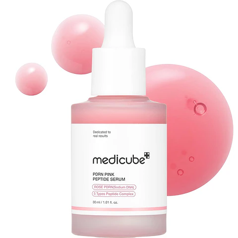 PDRN Pink Peptide Serum (Medicube) - 30ml Serum antiedad con ADN de salmón y péptidos