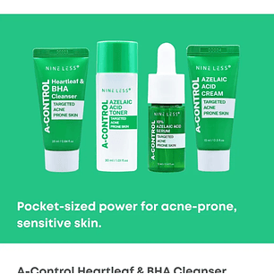A-Control Kit Travel Size (Nineless)  - Set de viaje antiacné pieles sensibles