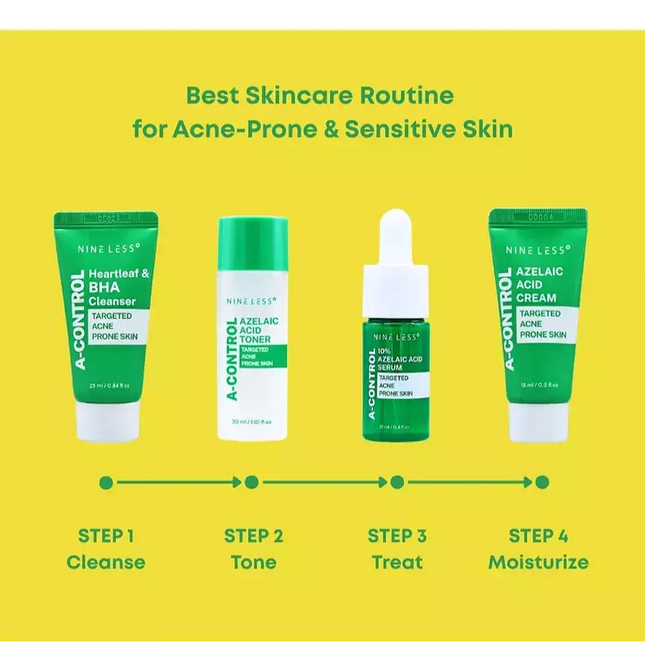 A-Control Kit Travel Size (Nineless)  - Set de viaje antiacné pieles sensibles 3