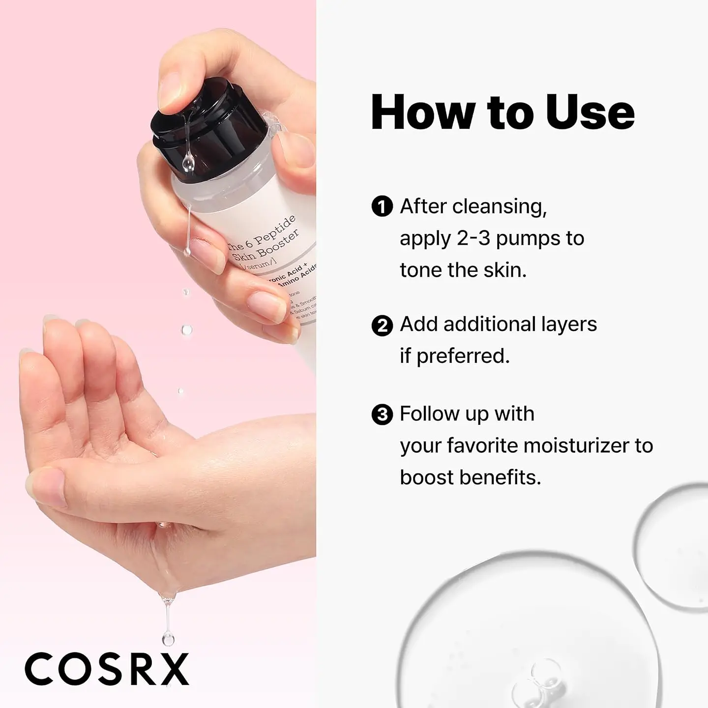 The 6 Peptide Skin Booster Serum (COSRX) -150ml Serum antiedad con 6 tipos de péptidos 8