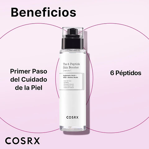The 6 Peptide Skin Booster Serum (COSRX) -150ml Serum antiedad con 6 tipos de péptidos