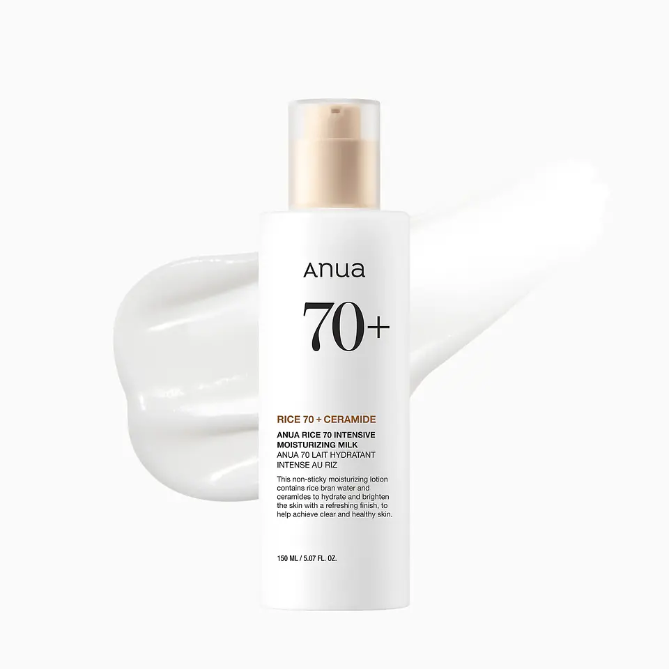  Rice Intensive Moisturizing Milk (Anua) -150ml Crema hidratante ligera aclarante con arroz 3