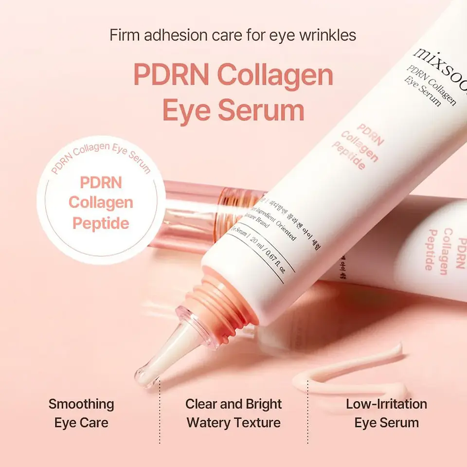 PDRN Collagen Eye Serum (Mixsoon) - 20ml Serum contorno de ojos antiedad con PDRN y colágeno 6