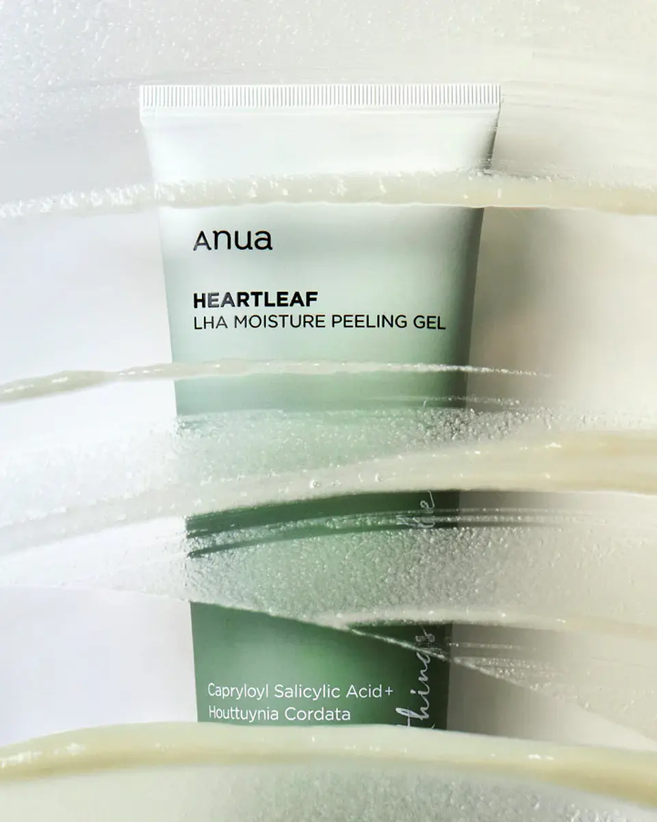  Heartleaf LHA Moisture Peeling Gel  (Anua) -120ml Limpiador Exfoliante suave 2