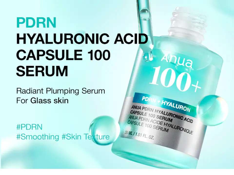 PDRN Hyaluronic Acid Capsule 100 Serum (Anua) - 30ml Serum antiedad con ADN de salmón y ácido hialurónico 7