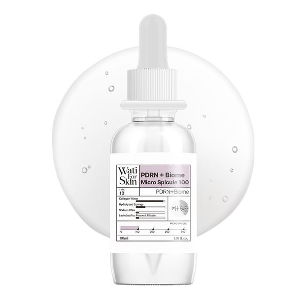Wati for Skin PDRN + Biome Essence Micro Spicule 100 (Wati For Skin) - Serum antiedad con colágeno, PDRN, Biomas y microagujas