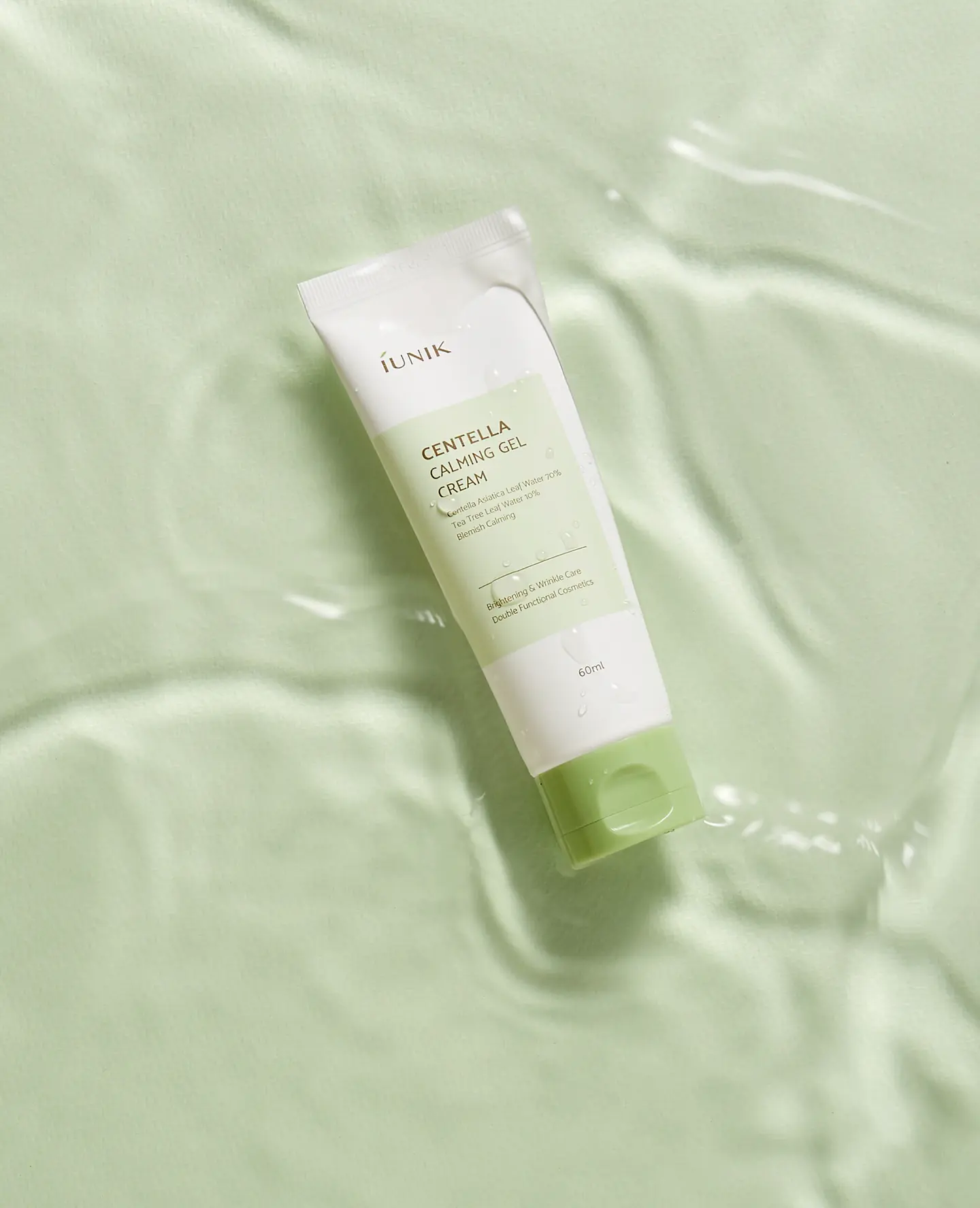 Centella Calming Gel Cream (IUNIK) 60ml Crema calmante  pieles problemáticas 72% centella asiática anti acné y rosácea  14