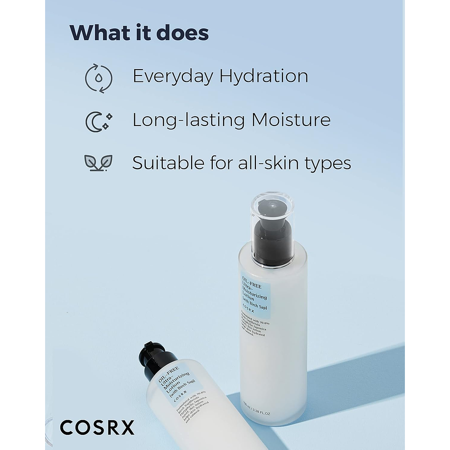 Oil Free Ultra Moisturizing Lotion with Birch Sap (COSRX) - 100 ml Loción para pieles grasas y sensibles libre de aceite 9