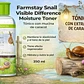 Snail Visible Difference Moisture Toner (Farm Stay) -350 ml Tónico baba de caracol, con aloe vera y hierbas - Miniatura 3