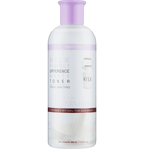 Milk Visible Difference Moisture Toner (Farm Stay) -350 ml Tónico aclarante y nutritivo de leche