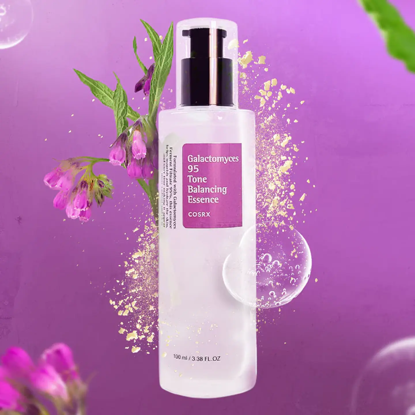 Galactomyces 95 Tone Balancing Essence (COSRX) - 100ml Esencia aclarante antiedad 95% galacomyces + 2% niacinamida 12
