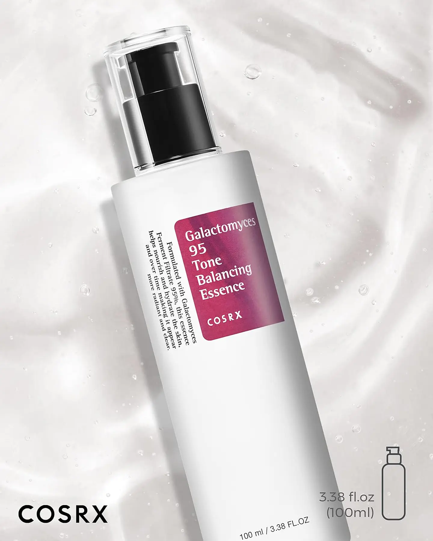 Galactomyces 95 Tone Balancing Essence (COSRX) - 100ml Esencia aclarante antiedad 95% galacomyces + 2% niacinamida 13