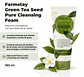 Green Tea Seed Pure Cleansing Foam (Farm Stay) -180ml Espuma limpiadora pieles mixtas y grasas, - Miniatura 2