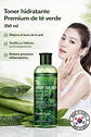 76 Green Tea Seed Premuim Moisture Toner (Farm Stay) - 300 ml Tónico de té verde, con centella asiática, manzanilla y aloe vera   - Miniatura 2