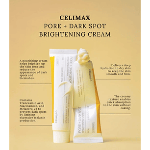 Pore + Dark Spot Brightening Cream (Celimax) - 35ml Crema aclarante