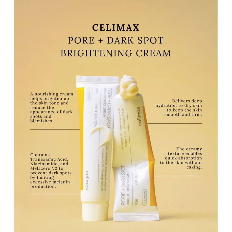 Pore + Dark Spot Brightening Cream (Celimax) - 35ml Crema aclarante 2