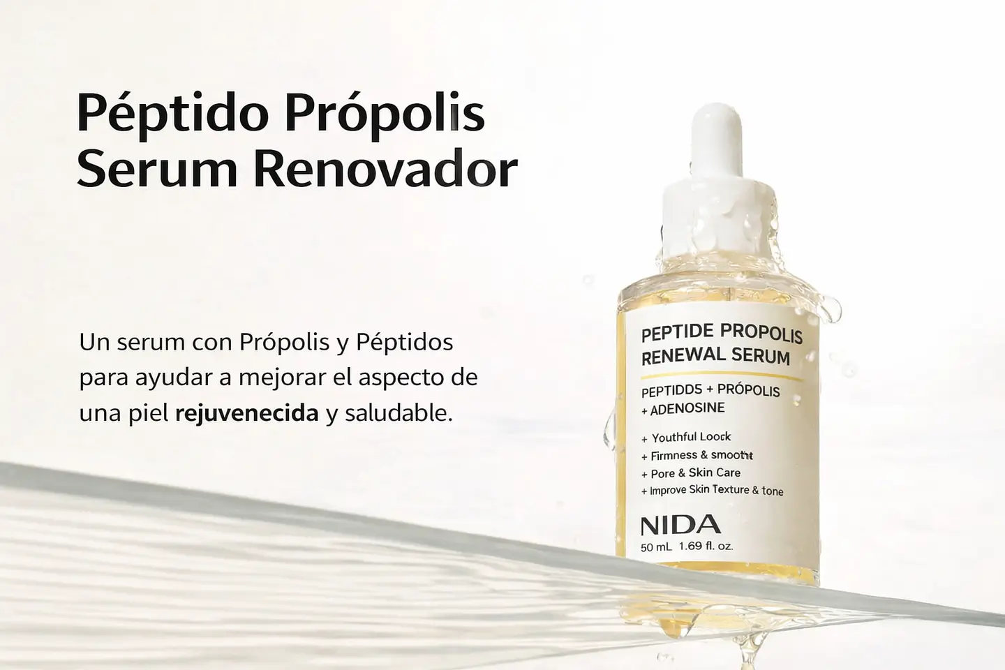 Peptide Propolis Renewal Serum (NIDA) -50ml Serum antiedad con propóleo y péptidos 2