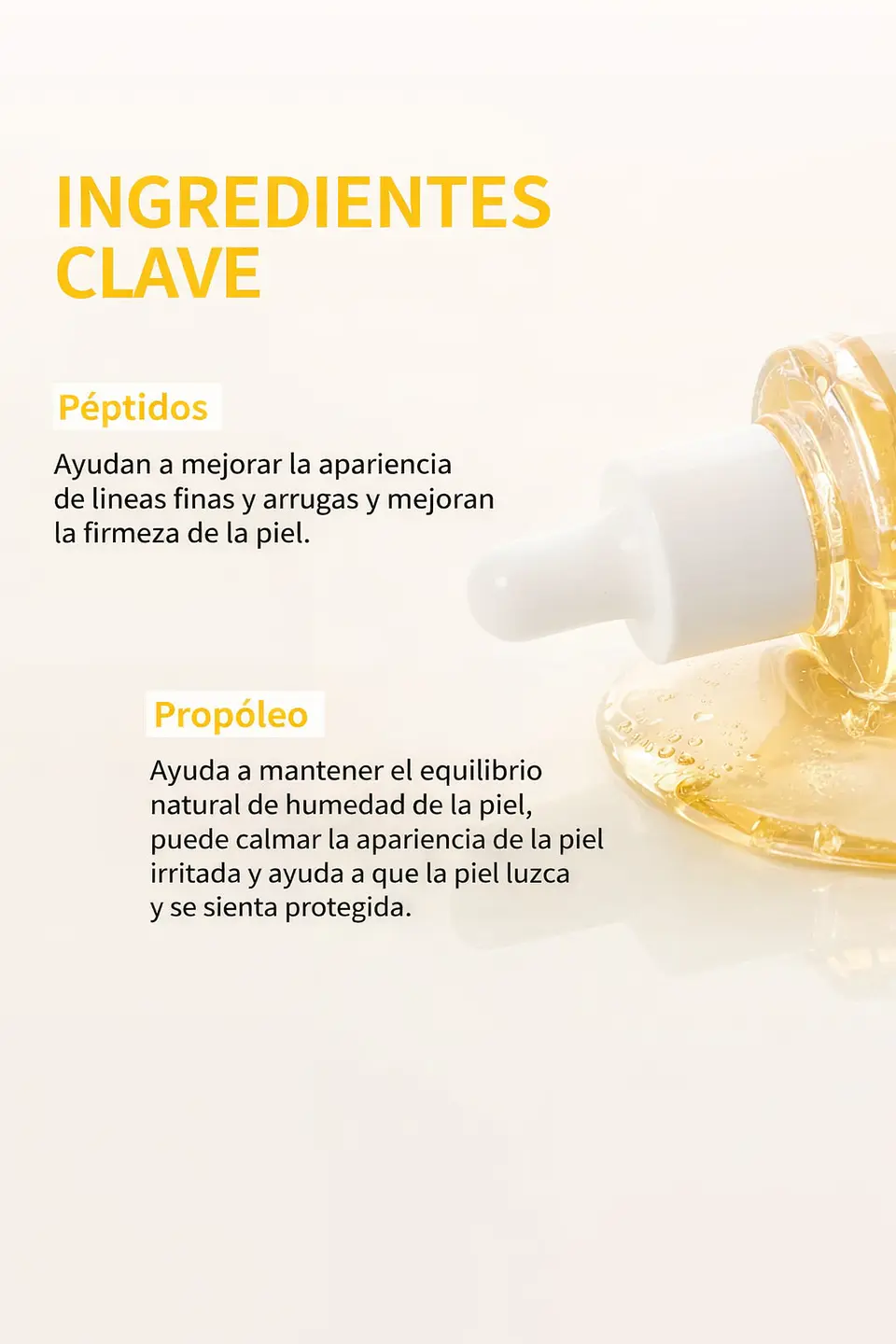 Peptide Propolis Renewal Serum (NIDA) -50ml Serum antiedad con propóleo y péptidos 4