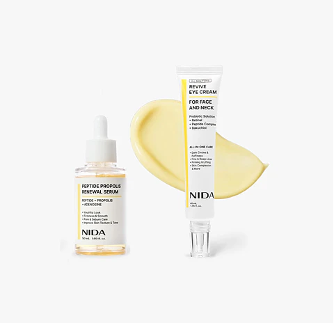 Pack Antiedad Crema Contorno de ojos retinal 40ml + Serum péptidos 50ml  (NIDA)