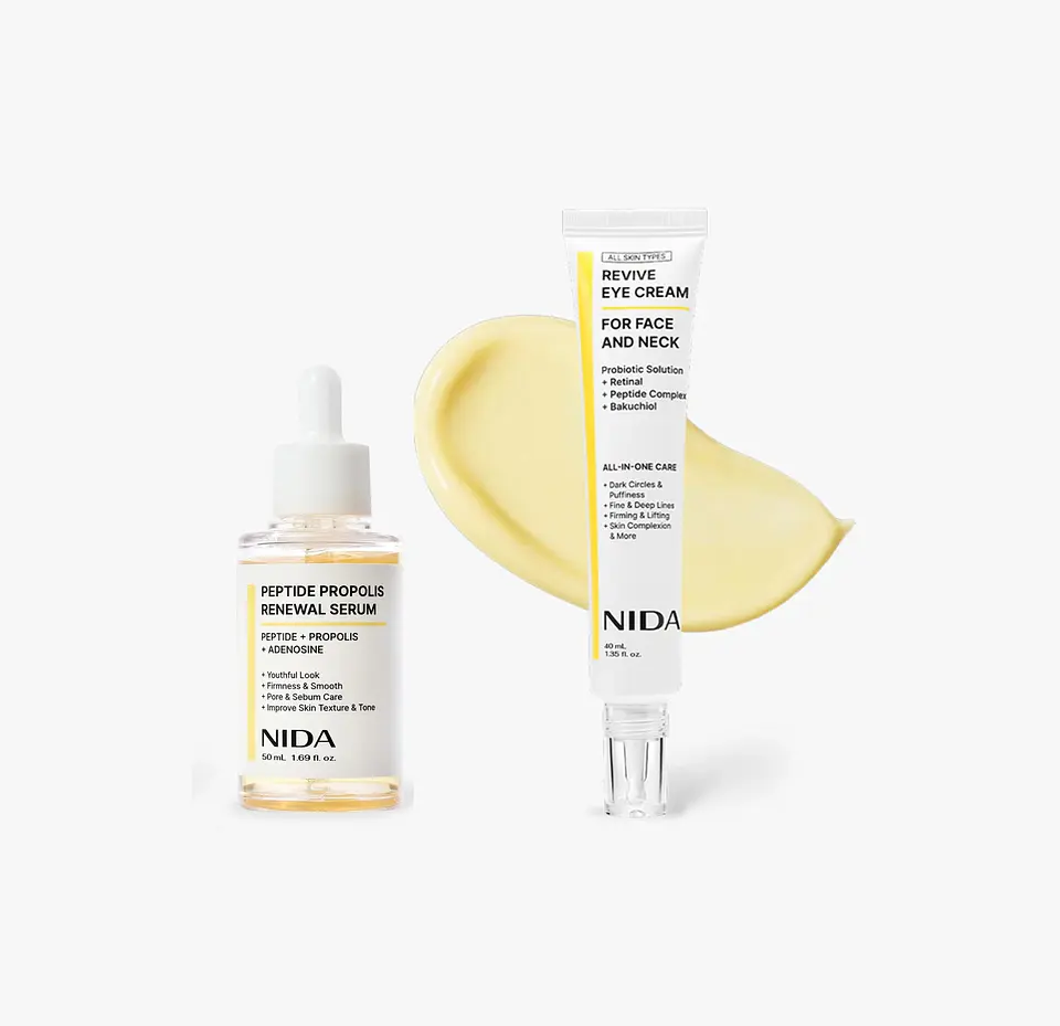 Pack Antiedad Crema Contorno de ojos retinal 40ml + Serum péptidos 50ml  (NIDA) 1