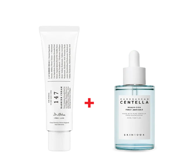 SKIN1004 Y DR ALTHEA Pack Virales Calmantes Pieles Deshidratadas (SKIN1004 y Dr Althea) - Serum Madagascar Hyalu-cica ampoule + Crema 147 Barrier Cream