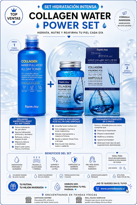 Pack Antiedad Colágeno Tónico 200ml + Serum 250ml (Farm Stay)