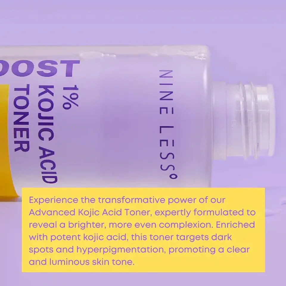 B-boost 1% Kojic Acid Toner (Nineless) - 200ml Tónio antimanchas e imperfeciones 1% ácido kójico 3