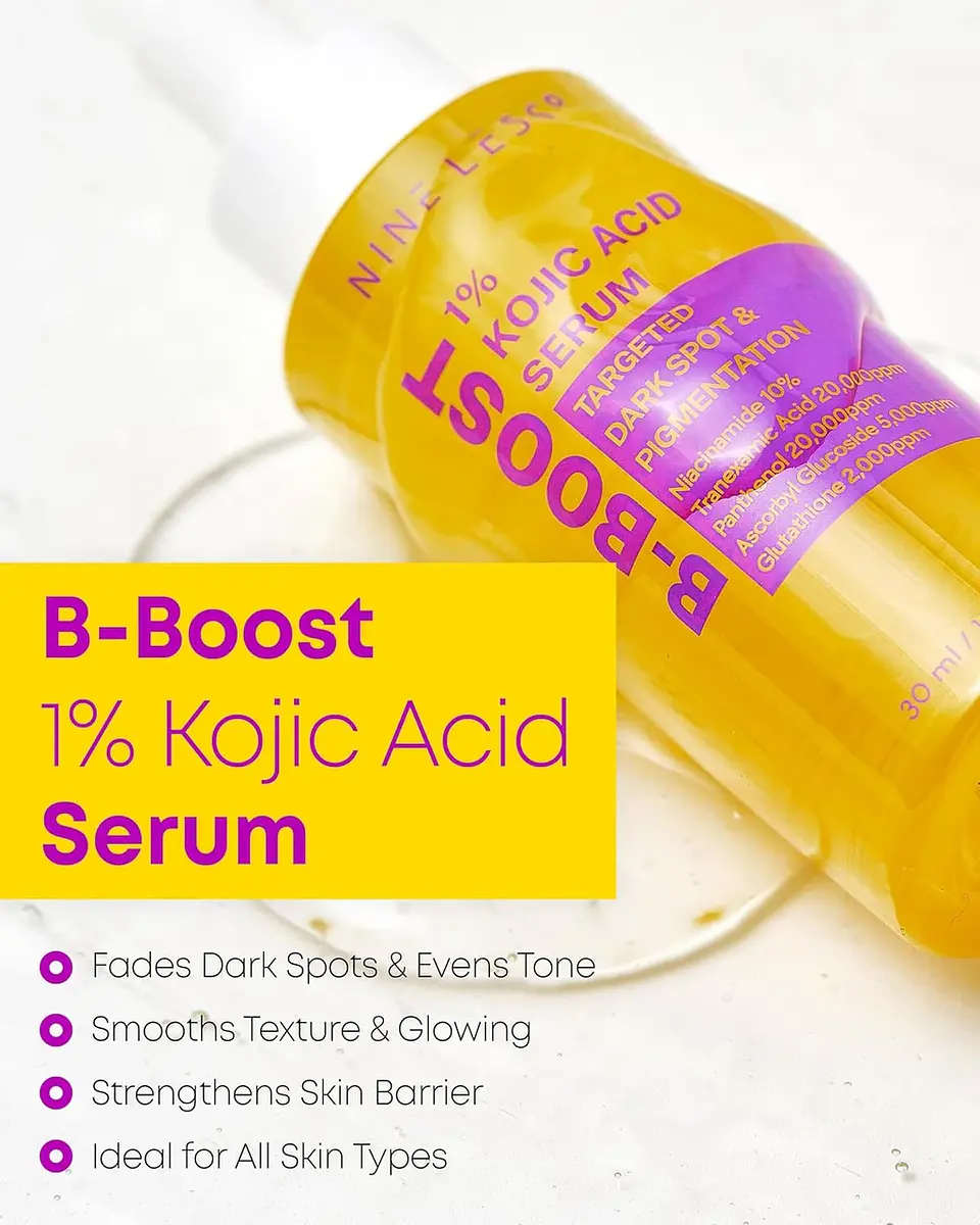 B-Boost 1% Kojic Acid Serum (Nineless) - 30ml Serum antimanchas e imperfeciones 1% ácido kójico y 10% niacinamida 4