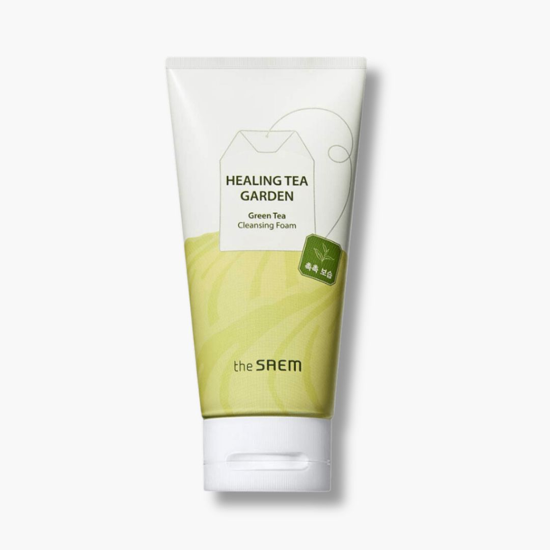 Healing Tea Garden Green Tea Cleansing Foam (The Saem) - 150ml Espuma limpieza pieles problemáticas, sensibles
