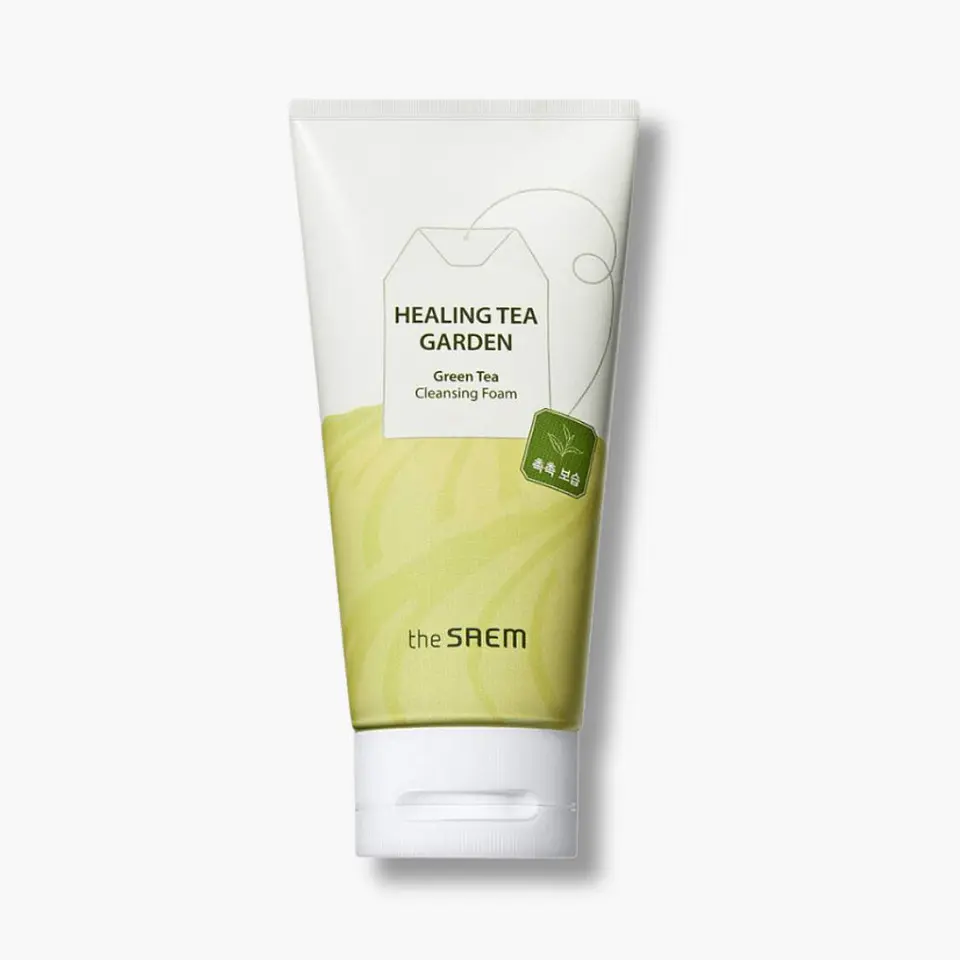 Healing Tea Garden Green Tea Cleansing Foam (The Saem) - 150ml Espuma limpieza pieles problemáticas, sensibles 1