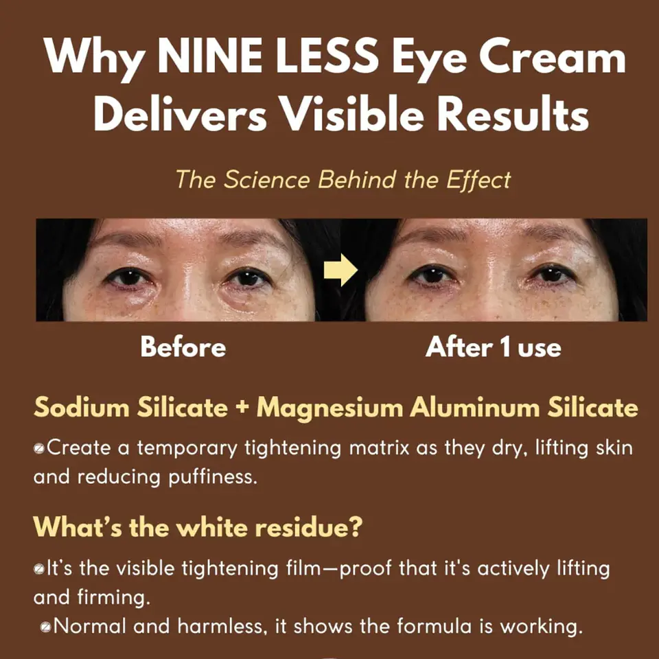 Dual effect eye cream (Nineless) -30ml - Contorno de ojos con péptidos y niacinamida 3