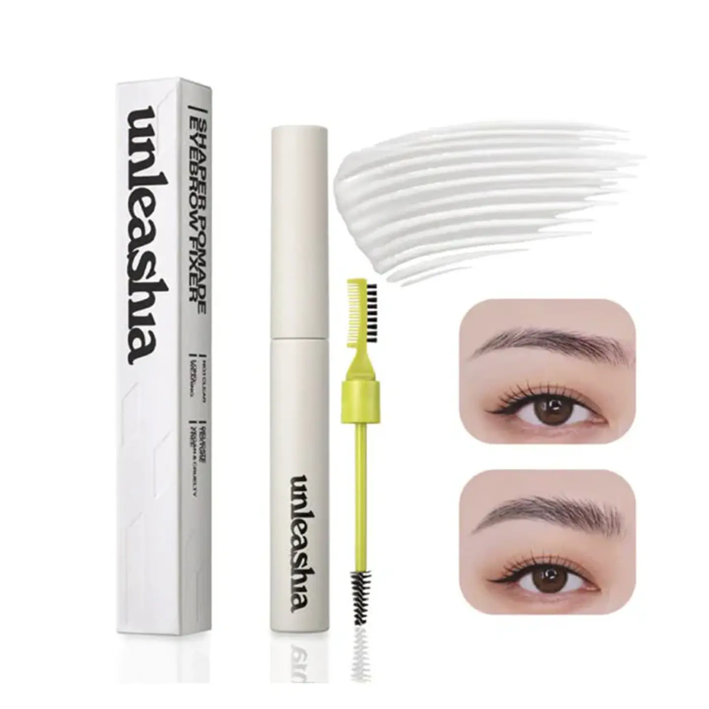 Shaper Pomade Eyebrow Fixer (Unleashia) - No 1. Clear Fijador de cejas 2