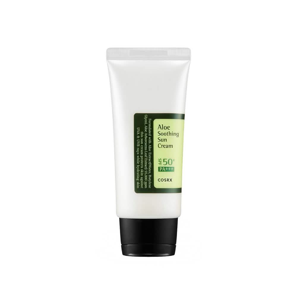 COSRX Aloe Soothing Sun Cream SPF50+/PA+++ (COSRX) - 50ml Protector solar aloe vera pieles sensibles