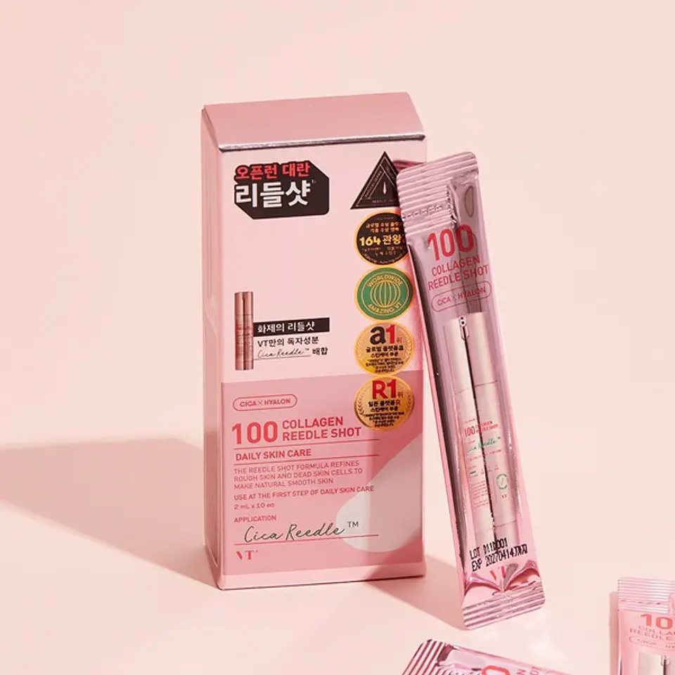 Collagen Reedle Shot 100 (VT Cosmetics) -10 ml o 50ml Serum antiedad de colágeno con microagujas 14